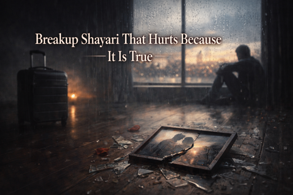 Breakup Shayari That Hurts Because It Is True